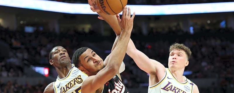 Trail Blazers maul Lakers to end on high note