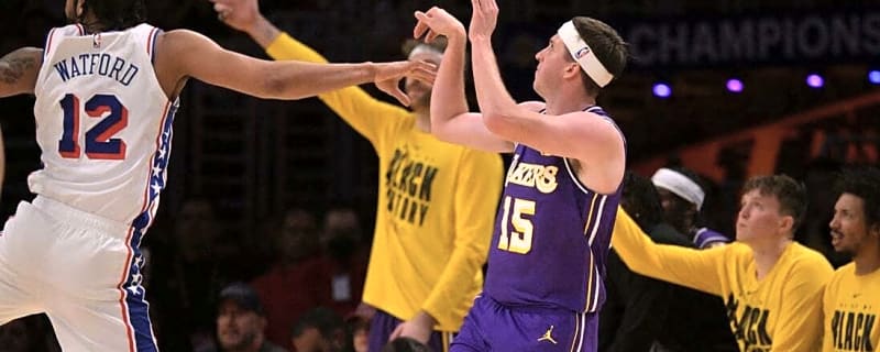Lakers finally return home, beat 76ers but lose Luka Doncic