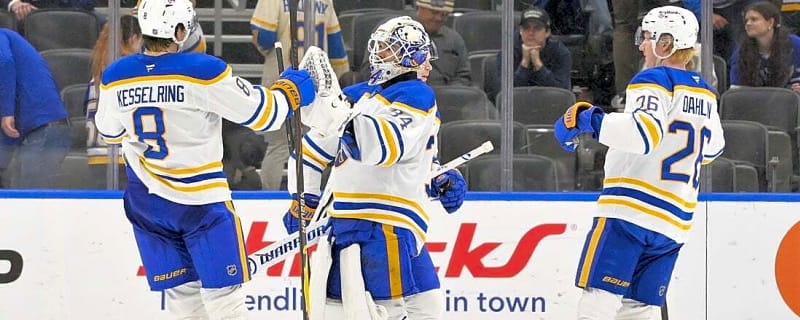 Sabres win ninth straight game with OT victory over Blues