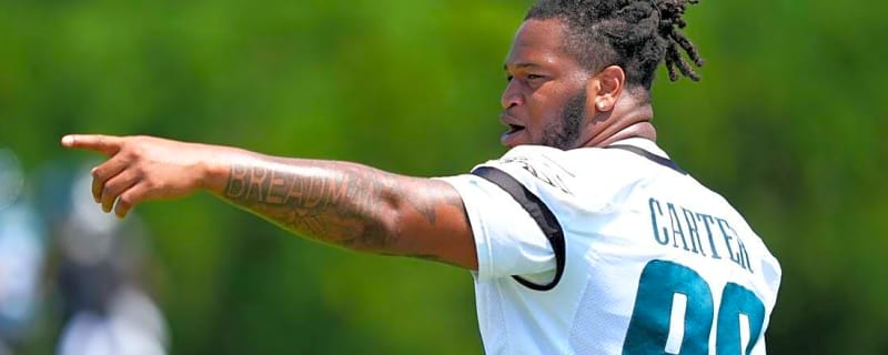 Eagles DT Jalen Carter makes training camp debut