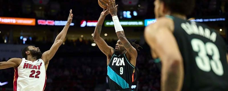 Shaedon Sharpe's big 2nd half sends Blazers past Heat