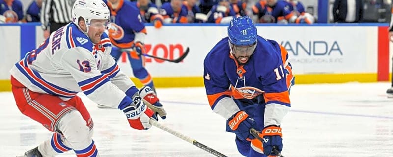 Ascending Islanders seek season sweep of reeling Rangers