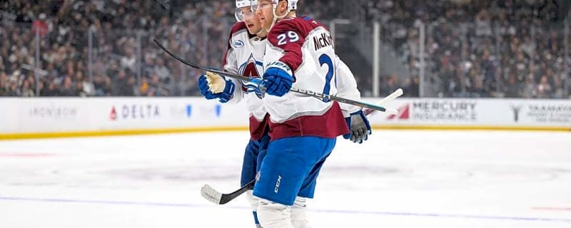 Nathan MacKinnon scores twice as Avs race away to sweep Kings