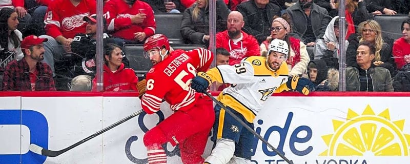 Predators double up Red Wings to end 3-game skid