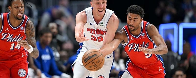 Duncan Robinson leads balanced attack as Pistons trounce 76ers