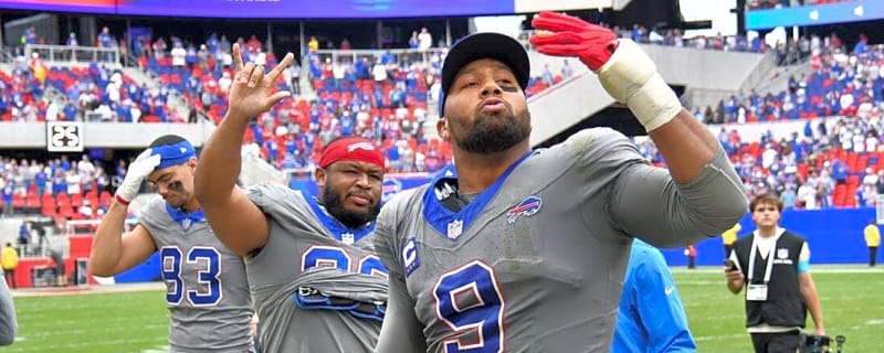 Rams' Alaric Jackson punches Bills' Bradley Chubb after 'emotional game'