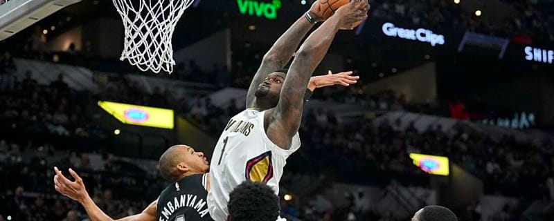 NBA roundup: Zion Williamson, Pelicans win at San Antonio in a stunner
