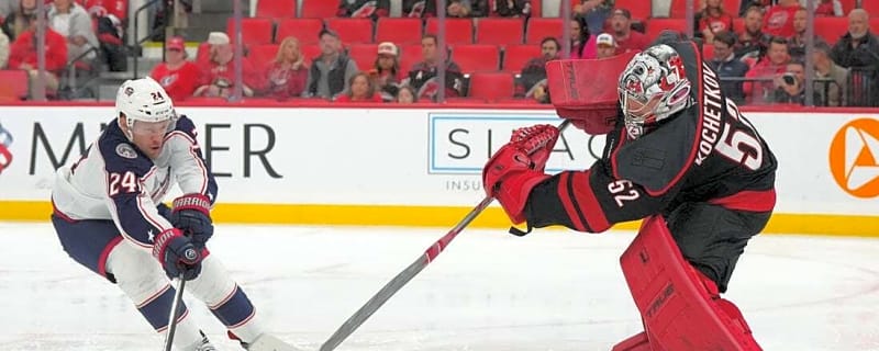 Pyotr Kochetkov, Hurricanes shut down struggling Blue Jackets