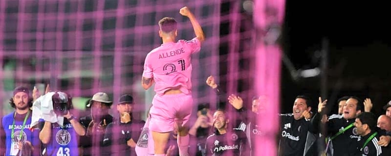 Tadeo Allende&#39;s hat trick powers Inter Miami past NYCFC to title match