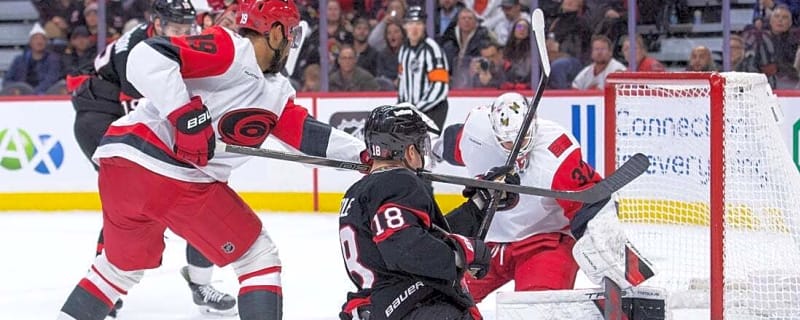 Brandon Bussi (35 saves) backstops Canes over Sens