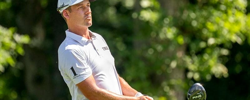 Andrew Putnam (back) pulls out of John Deere Classic