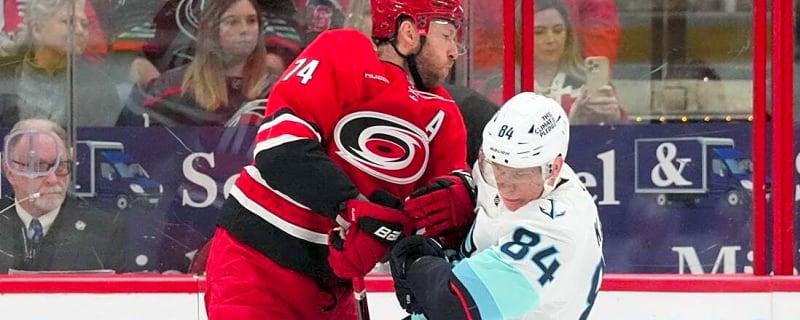 Jaccob Slavin makes impact in return as Hurricanes edge Kraken