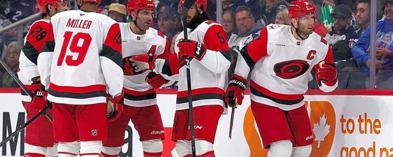 Jordan Staal nets a pair to lift Hurricanes over Jets