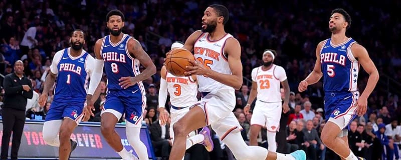 Red hot Knicks rout Sixers to take Game 1