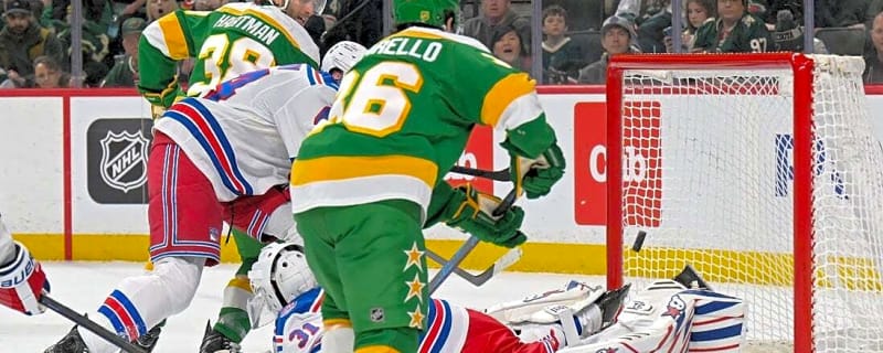 Rangers back Igor Shesterkin (46 saves), double up Wild