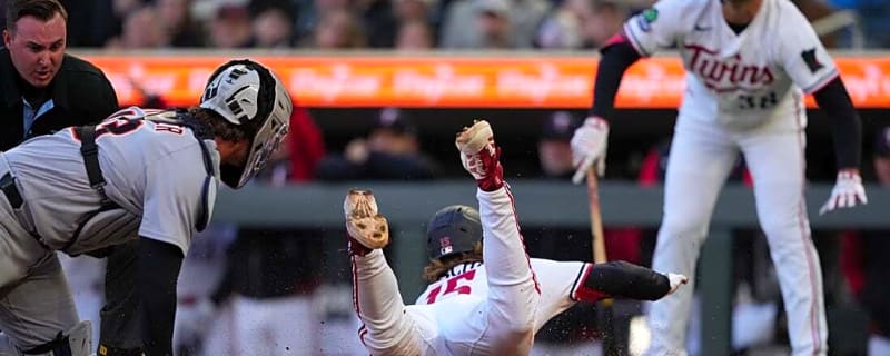 Twins post 6-run 1st, then hold off late Tigers rally