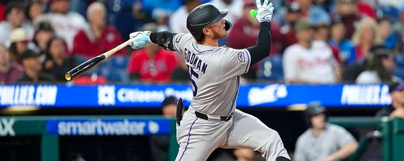 Hunter Goodman, Rockies chase series win vs. Phillies