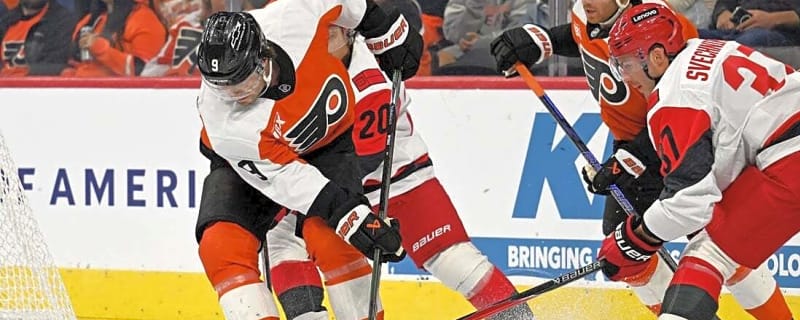 Canes rally past Flyers in OT to secure first win of title defense