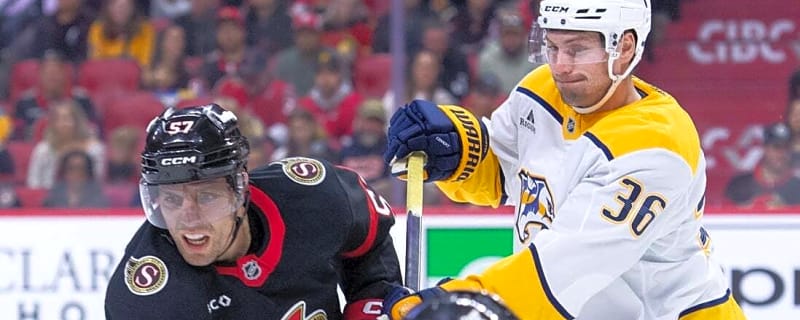 Predators F Cole Smith (upper body) out 3-6 weeks