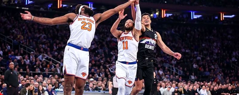 Knicks win eighth straight in double overtime clash with Nuggets