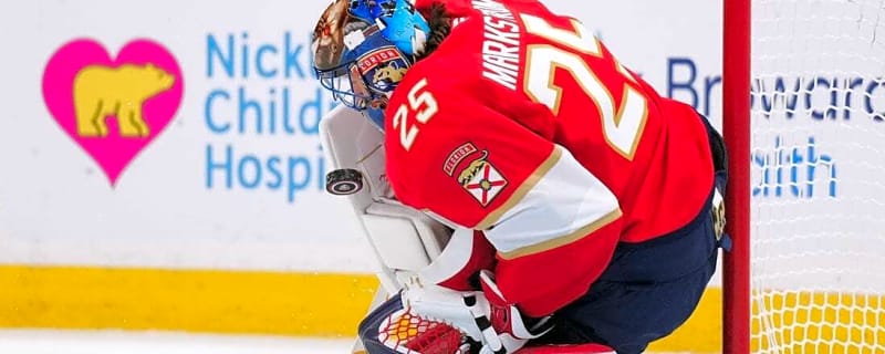 Panthers G Jacob Markstrom injured in practice, out 10-14 days