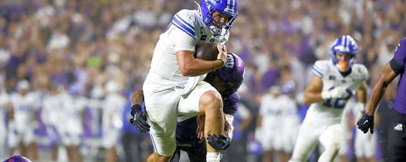 No. 10 BYU loses star RB LJ Martin in tight win over TCU
