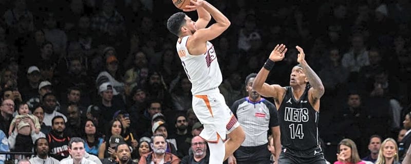 Suns bomb in 20 3-pointers, stave off Nets