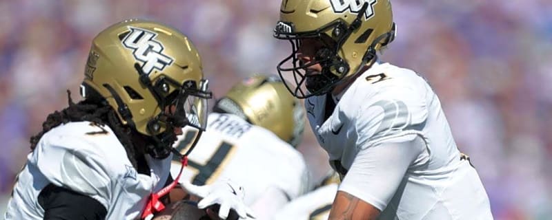 UCF QB Tayven Jackson (upper body) injured vs. Kansas State