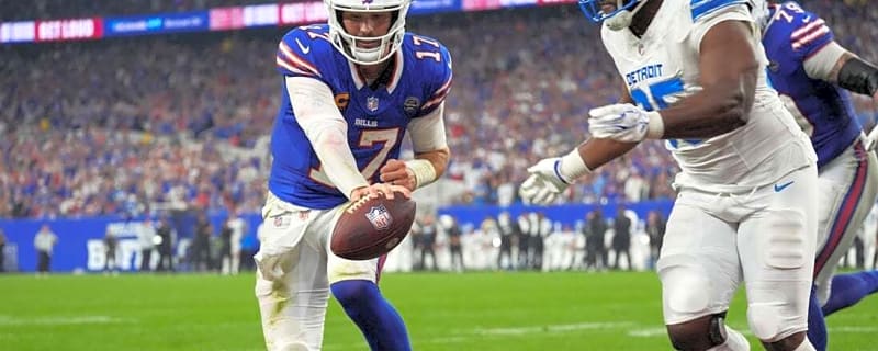Josh Allen (5 TDs), Bills party in new home, whip Lions, 41-31