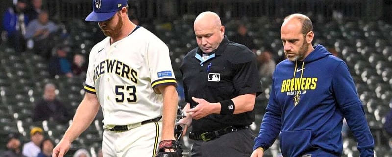 Brewers RHP Brandon Woodruff exits after velocity dips