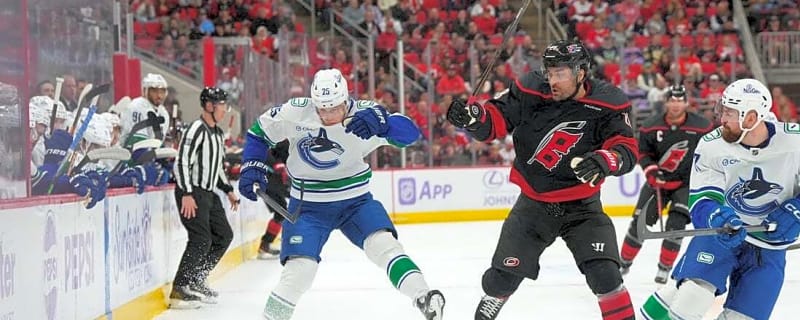 Sebastian Aho’s late OT goal propels Hurricanes past Canucks