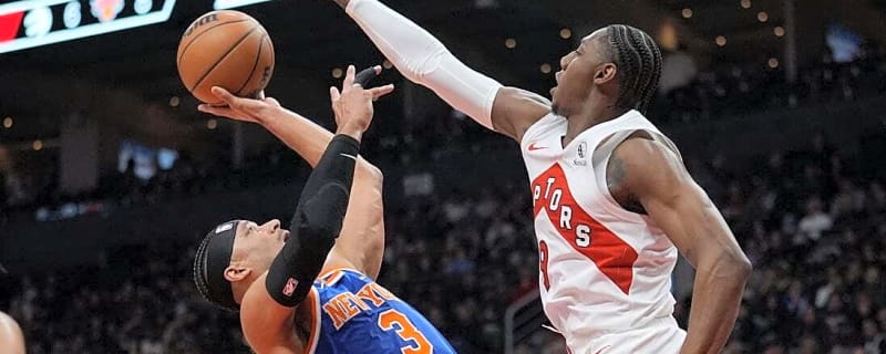 RJ Barrett thriving on both ends of floor as Raptors face Rockets