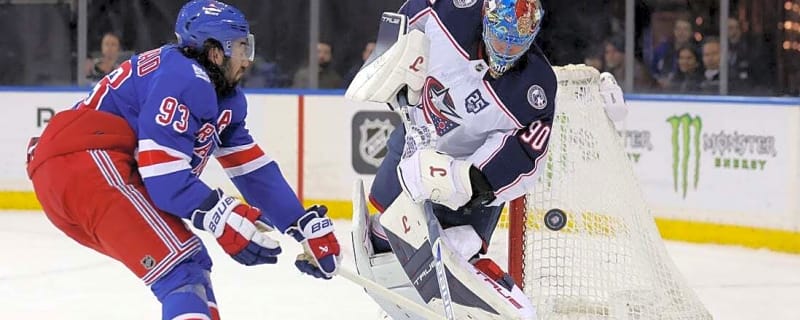 Blue Jackets blow four-goal lead, hold on for overtime win vs. Rangers