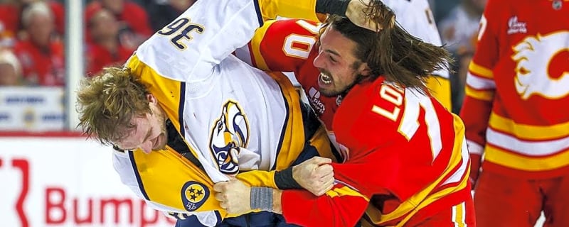 Predators edge Flames on late goal in testy matchup