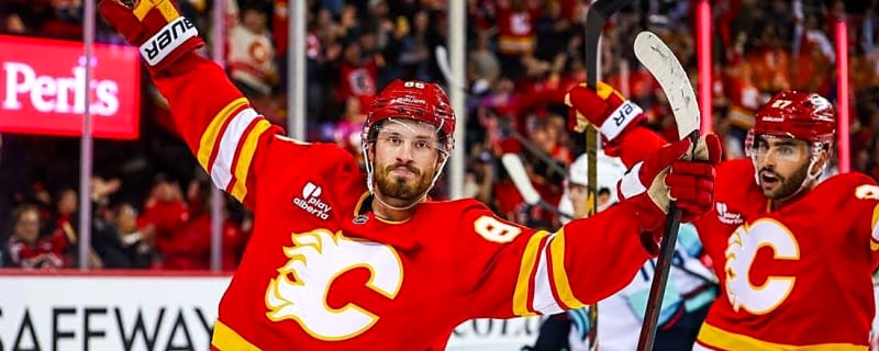 Flames bounce back from shutout loss, sink Kraken
