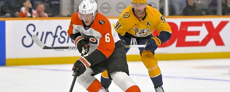 Second-period surge sends Flyers to win over Predators