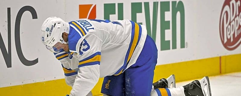 Blues F Alexey Toropchenko (upper-body injury) out at least 6 weeks