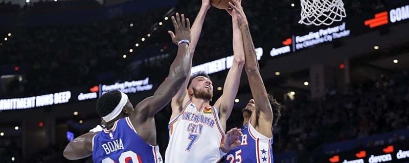 Thunder halt 2-game skid with huge 2nd half vs. Sixers