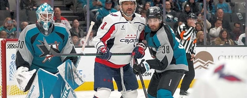 Ryan Leonard&#39;s 4-point outing fuels Capitals&#39; blowout of Sharks