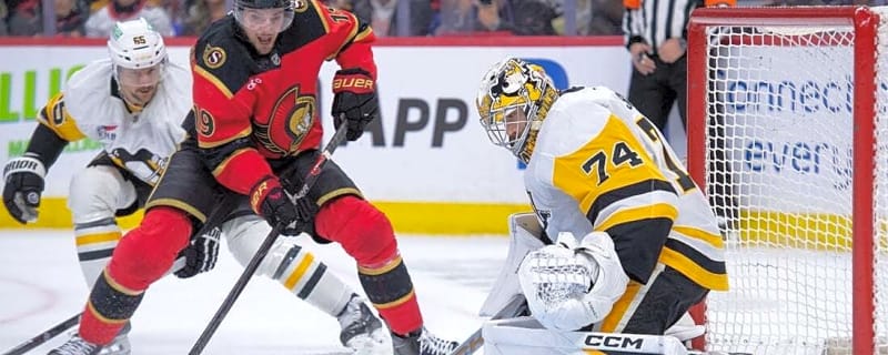 Sidney Crosby exits, but Penguins nip Senators in shootout