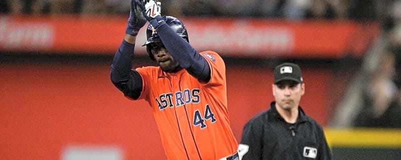 Astros' Yordan Alvarez aims to remain at home on road vs. Rangers