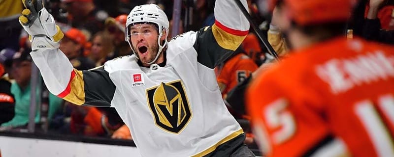 Mitch Marner's hat trick gives Golden Knights 2-1 edge on Ducks