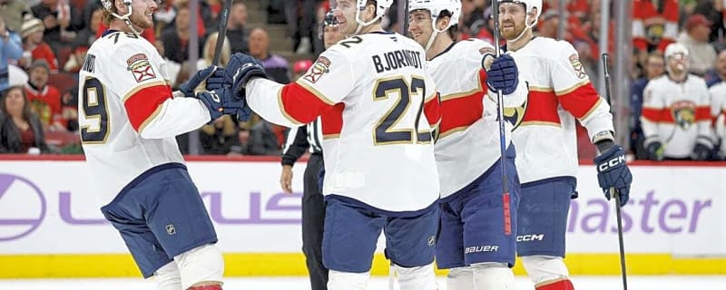 Tobias Bjornfot's surprise game propels Panthers past Blackhawks