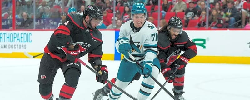 Macklin Celebrini helps Sharks earn rare win over Hurricanes