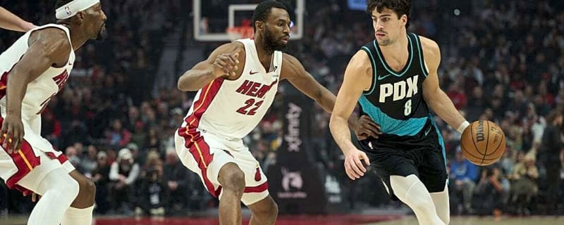 Trail Blazers F Deni Avdija (back) ruled out vs. Heat