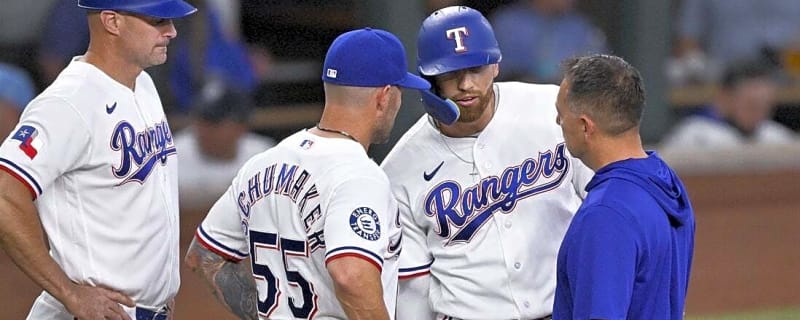 Rangers OF Brandon Nimmo exits vs. Yankees with hamstring tightness