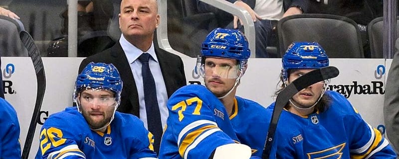 Bruised Blues, Bruins battle as Jim Montgomery returns to Boston