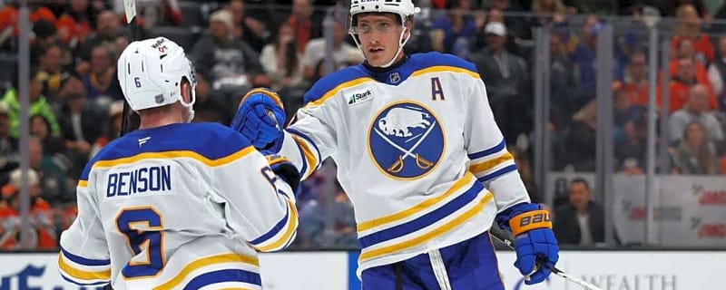 Tage Thompson's hat trick leads Sabres to wild win over Ducks