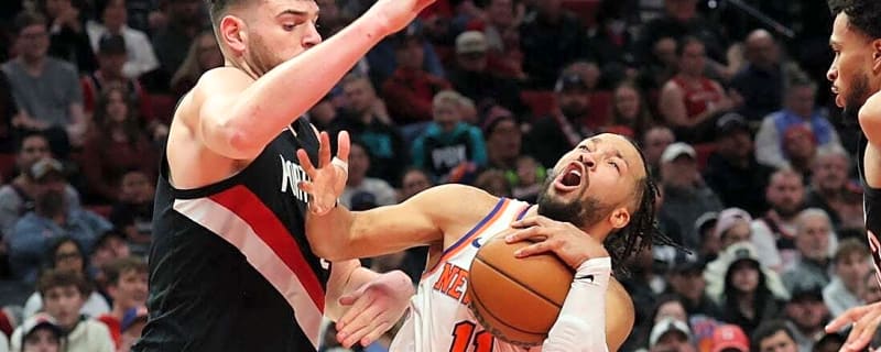 Knicks, Trail Blazers headed in opposite directions entering clash