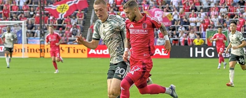 Marcel Hartel's two goals lift St. Louis past Portland for rare victory